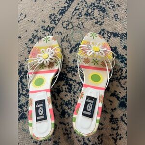 LEI floral heels size 8 1/2